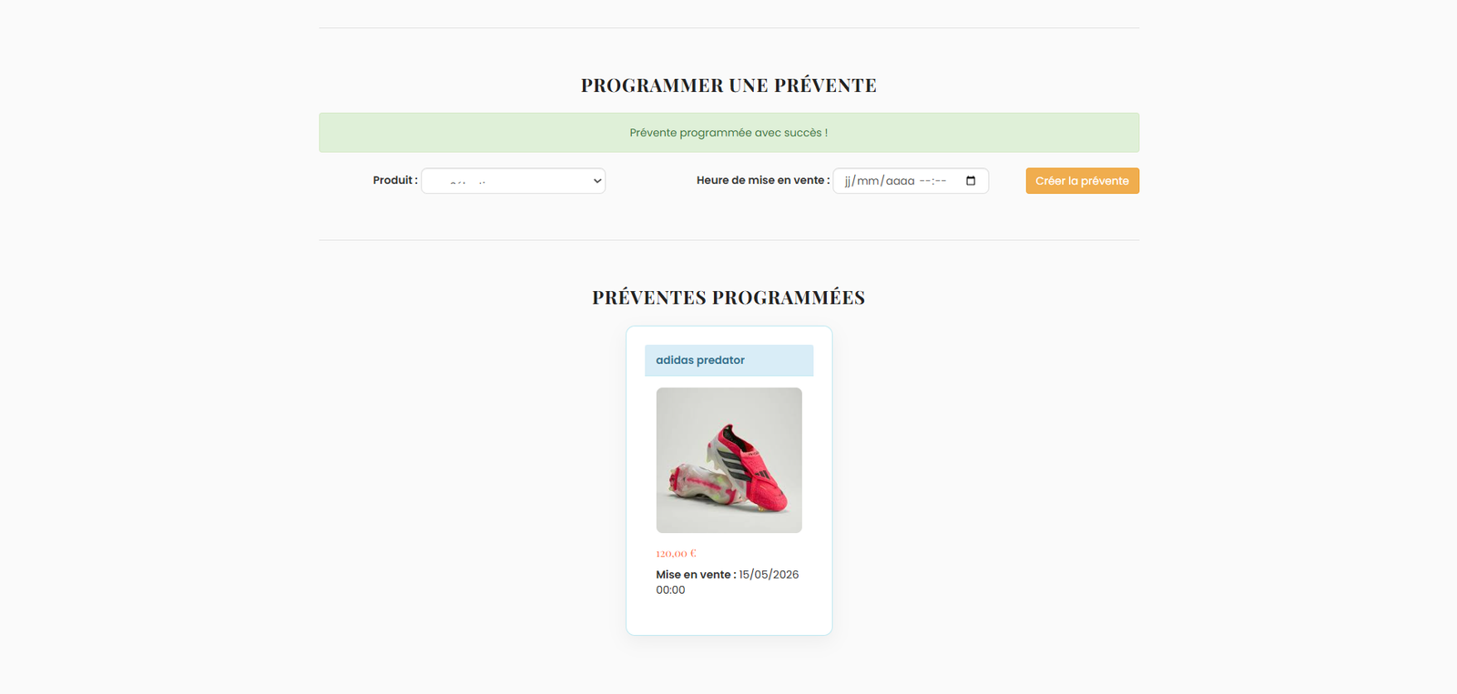 Prévente